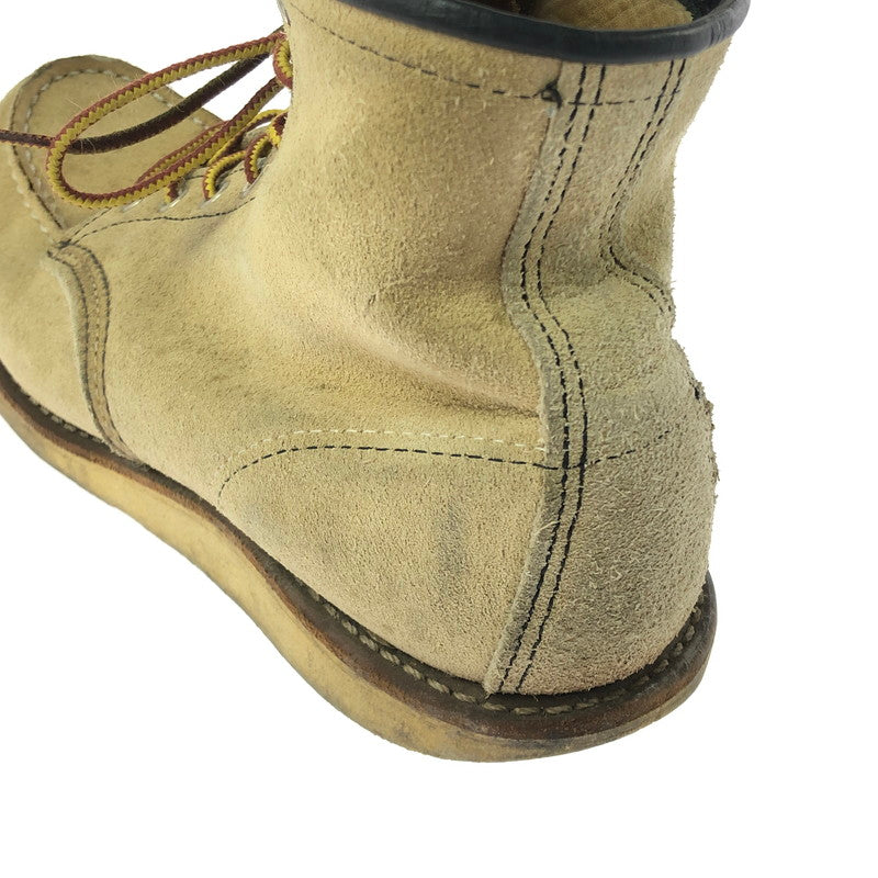 【現状渡し品】【メンズ】 RED WING CLASSIC MOC TOE SUEDE BOOTS 8173 クラシックモックトゥ スエードブーツ 靴 165-260803-ki-13-tagh サイズ：27cm US9 カラー：ベージュ 万代Net店