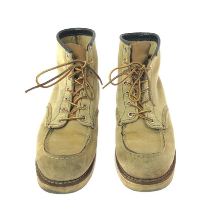 【現状渡し品】【メンズ】 RED WING CLASSIC MOC TOE SUEDE BOOTS 8173 クラシックモックトゥ スエードブーツ 靴 165-260803-ki-13-tagh サイズ：27cm US9 カラー：ベージュ 万代Net店