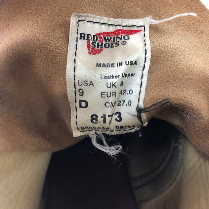 【現状渡し品】【メンズ】 RED WING CLASSIC MOC TOE SUEDE BOOTS 8173 クラシックモックトゥ スエードブーツ 靴 165-260803-ki-13-tagh サイズ：27cm US9 カラー：ベージュ 万代Net店