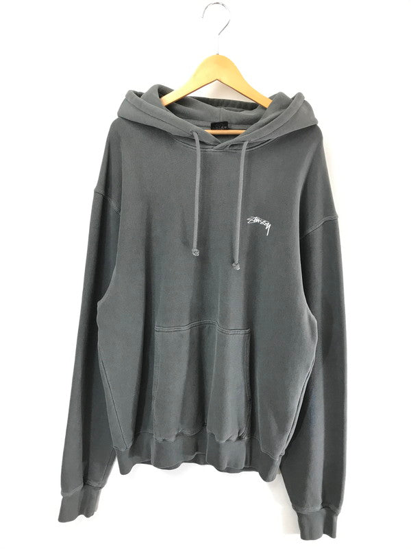 【中古品】【メンズ】 STUSSY ステューシー STOCK LOGO HOODIE ストック ロゴ フーディー パーカー トップス 142-260731-rt-10-tagh サイズ：XL カラー：グレー 万代Net店