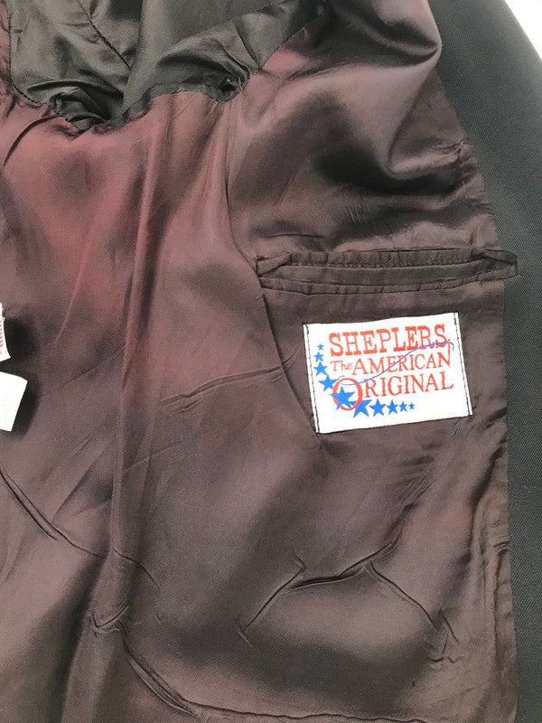【現状渡し品】【メンズ】 SHEPLERS THE AMERICAN ORIGINAL シェプラーズ ザ アメリカン オリジナル WESTERN TILORED JACKET ウエスタン テーラードジャケット アウター 146-260803-ki-07-tagh サイズ：40 カラー：ブラック 万代Net店