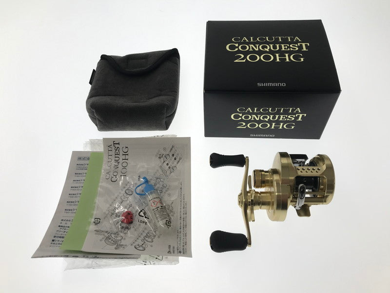 【中古品】 SHIMANO シマノ 15 カルカッタコンクエスト 200HG RIGHT 右ハンドル ベイトリール 釣り 釣り具等 134-260804-YY-08-tagh 万代Net店