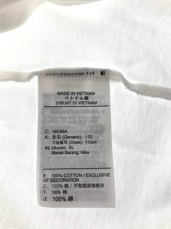 【中古品】【メンズ】 NIKE ナイキ × STUSSY ステューシー BEACH CREW T-SHIRT WHITE ビーチ クルー Tシャツ トップス 142-260801-rt-13-tagh サイズ：XL カラー：ホワイト 万代Net店