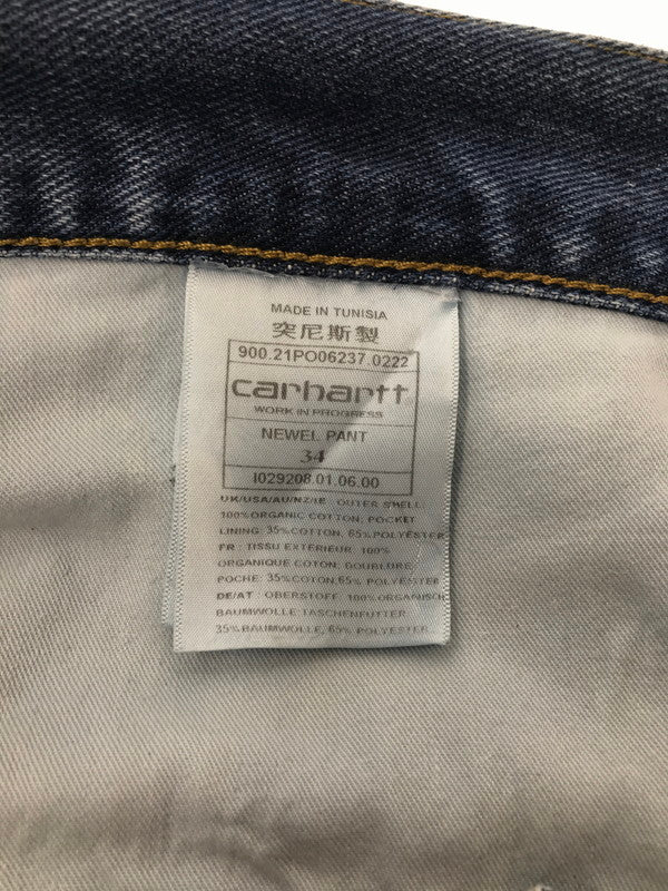 【中古品】【メンズ】 CARHARTT WIP カーハート ダブリューアイピー NEWEL JEANS I029208 ニューエル ジーンズ ボトムス 153-260801-rt-27-tagh サイズ：34 カラー：インディゴ 万代Net店