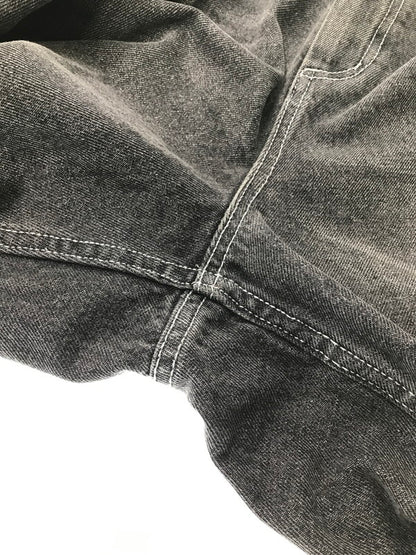 【中古品】【メンズ】 9090 ナインティナインティ KING LOGO BUGGY DENIM PANTS NN1270 キング ロゴ バギー デニム パンツ ジーンズ ボトムス 153-260801-rt-24-tagh サイズ：L カラー：ブラック 万代Net店