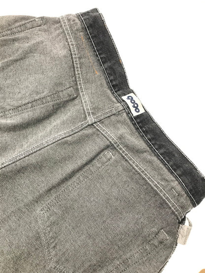 【中古品】【メンズ】 9090 ナインティナインティ KING LOGO BUGGY DENIM PANTS NN1270 キング ロゴ バギー デニム パンツ ジーンズ ボトムス 153-260801-rt-24-tagh サイズ：L カラー：ブラック 万代Net店