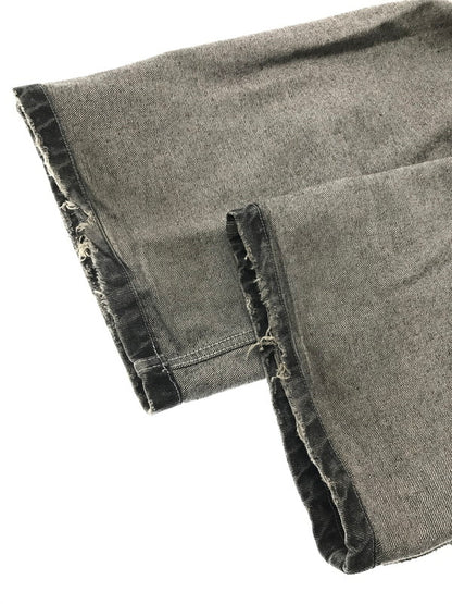 【中古品】【メンズ】 9090 ナインティナインティ KING LOGO BUGGY DENIM PANTS NN1270 キング ロゴ バギー デニム パンツ ジーンズ ボトムス 153-260801-rt-24-tagh サイズ：L カラー：ブラック 万代Net店