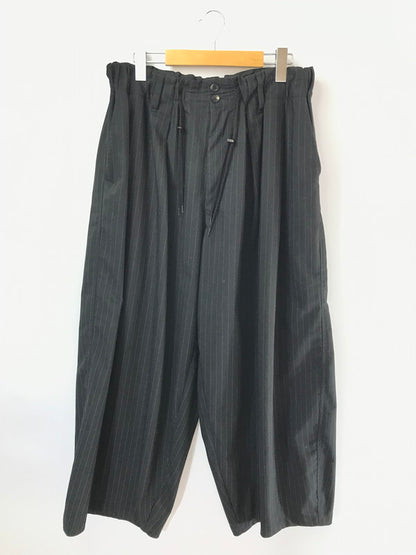 【中古品】【メンズ】 SILLAGE シラージ CIRCULAR PANTS BLACK STRIPE SLEC-CPSTP-BL サーキュラー パンツ ボトムス 151-260801-rt-26-tagh サイズ：F カラー：ブラック 万代Net店
