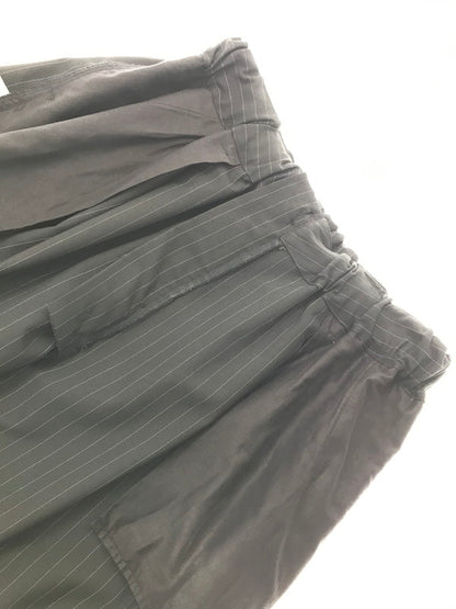 【中古品】【メンズ】 SILLAGE シラージ CIRCULAR PANTS BLACK STRIPE SLEC-CPSTP-BL サーキュラー パンツ ボトムス 151-260801-rt-26-tagh サイズ：F カラー：ブラック 万代Net店