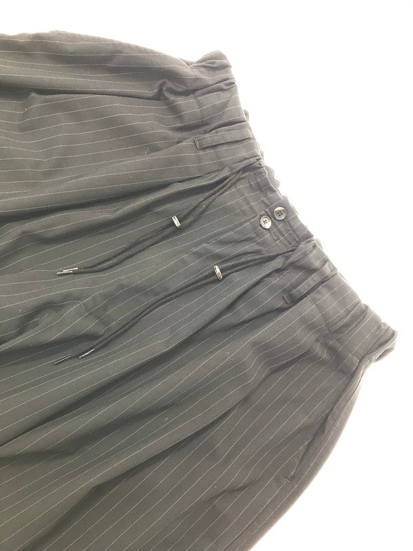 【中古品】【メンズ】 SILLAGE シラージ CIRCULAR PANTS BLACK STRIPE SLEC-CPSTP-BL サーキュラー パンツ ボトムス 151-260801-rt-26-tagh サイズ：F カラー：ブラック 万代Net店