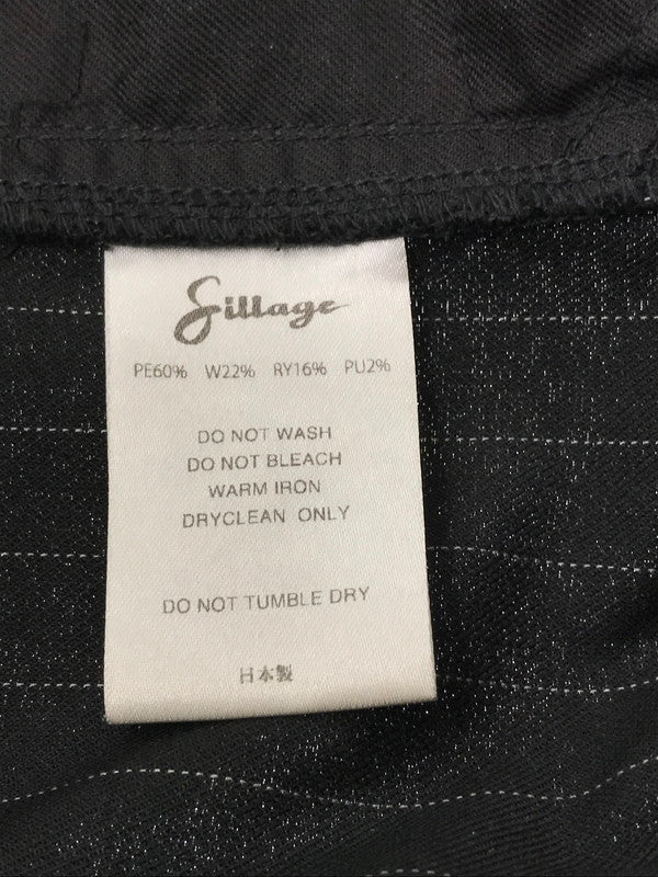 【中古品】【メンズ】 SILLAGE シラージ CIRCULAR PANTS BLACK STRIPE SLEC-CPSTP-BL サーキュラー パンツ ボトムス 151-260801-rt-26-tagh サイズ：F カラー：ブラック 万代Net店