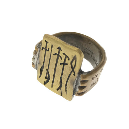 【中古品】【メンズ】 LOOT ルーツ VALHALLA VIKING HISTORY RING ヴァルハラ バイキング ヒストリー リング アクセサリー 193-260809-rt-17-tagh カラー：ゴールド 万代Net店