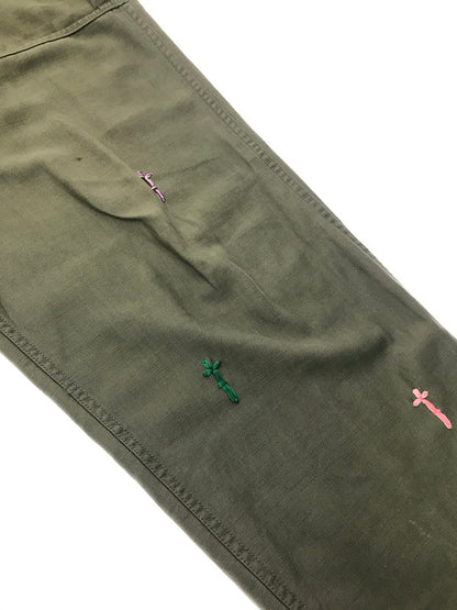 【現状渡し品】【メンズ】 SHANANA MIL シャナナ ミル U.S.ARMY UTILITY BAKER PANTS OLIVE アメリカ軍 ユーティリティ ベイカー パンツ ボトムス 156-260801-rt-23-tagh サイズ：不明 下記参照 カラー：オリーブ 万代Net店