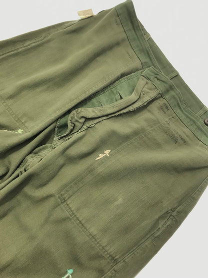 【現状渡し品】【メンズ】 SHANANA MIL シャナナ ミル U.S.ARMY UTILITY BAKER PANTS OLIVE アメリカ軍 ユーティリティ ベイカー パンツ ボトムス 156-260801-rt-23-tagh サイズ：不明 下記参照 カラー：オリーブ 万代Net店