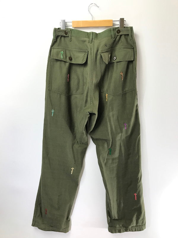 【現状渡し品】【メンズ】 SHANANA MIL シャナナ ミル U.S.ARMY UTILITY BAKER PANTS OLIVE アメリカ軍 ユーティリティ ベイカー パンツ ボトムス 156-260801-rt-23-tagh サイズ：不明 下記参照 カラー：オリーブ 万代Net店