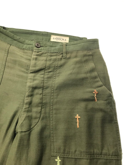 【現状渡し品】【メンズ】 SHANANA MIL シャナナ ミル U.S.ARMY UTILITY BAKER PANTS OLIVE アメリカ軍 ユーティリティ ベイカー パンツ ボトムス 156-260801-rt-23-tagh サイズ：不明 下記参照 カラー：オリーブ 万代Net店