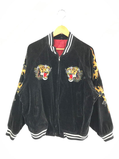 【現状渡し品】【メンズ】 USED ユーズド SOUVENIR JACKET BLACK 3323 顔虎 スーベニア ジャケット ライトアウター 146-260801-rt-18-tagh サイズ：F カラー：ブラック 万代Net店