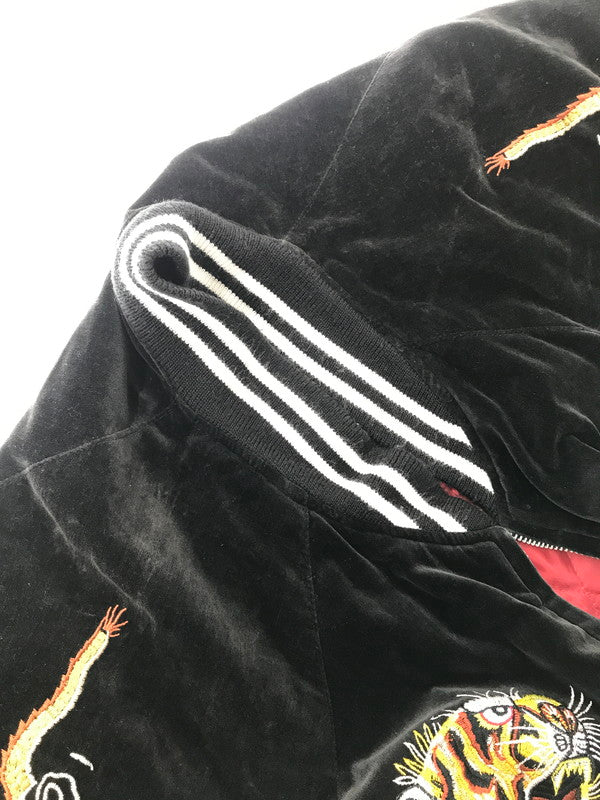 【現状渡し品】【メンズ】 USED ユーズド SOUVENIR JACKET BLACK 3323 顔虎 スーベニア ジャケット ライトアウター 146-260801-rt-18-tagh サイズ：F カラー：ブラック 万代Net店