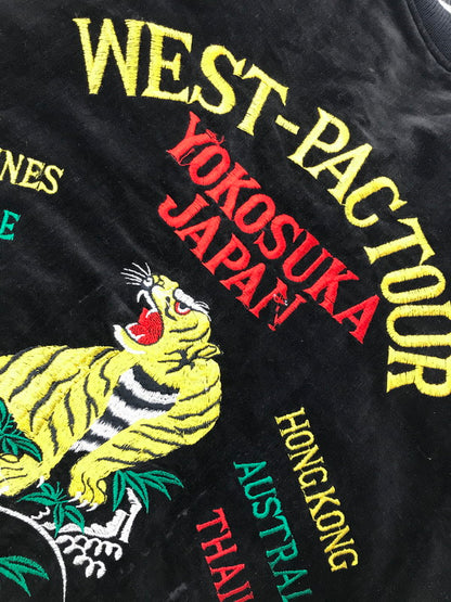 【現状渡し品】【メンズ】 USED ユーズド SOUVENIR JACKET BLACK 3323 顔虎 スーベニア ジャケット ライトアウター 146-260801-rt-18-tagh サイズ：F カラー：ブラック 万代Net店