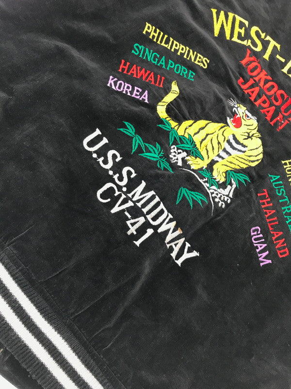 【現状渡し品】【メンズ】 USED ユーズド SOUVENIR JACKET BLACK 3323 顔虎 スーベニア ジャケット ライトアウター 146-260801-rt-18-tagh サイズ：F カラー：ブラック 万代Net店