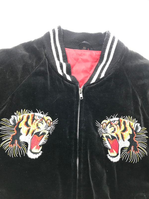 【現状渡し品】【メンズ】 USED ユーズド SOUVENIR JACKET BLACK 3323 顔虎 スーベニア ジャケット ライトアウター 146-260801-rt-18-tagh サイズ：F カラー：ブラック 万代Net店