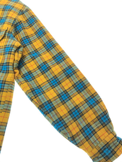 【中古品】【メンズ】 DIESEL ディーゼル DENIM SWITCHING CHECK SHIRT JACKET 0QCAR デニム スイッチング チェック シャツ ジャケット ライトアウター 141-260801-rt-15-tagh サイズ：S カラー：ブルー/イエロー 万代Net店