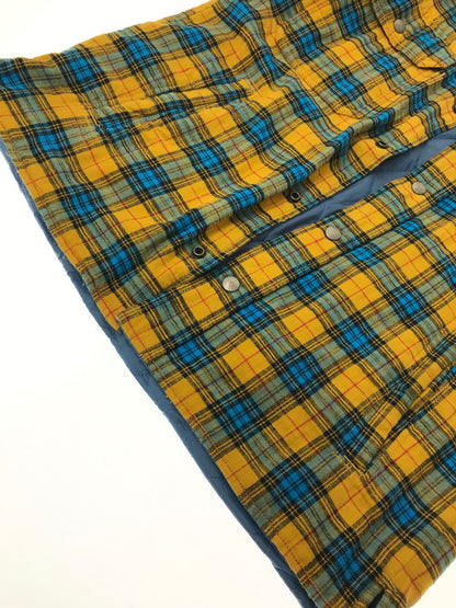 【中古品】【メンズ】 DIESEL ディーゼル DENIM SWITCHING CHECK SHIRT JACKET 0QCAR デニム スイッチング チェック シャツ ジャケット ライトアウター 141-260801-rt-15-tagh サイズ：S カラー：ブルー/イエロー 万代Net店