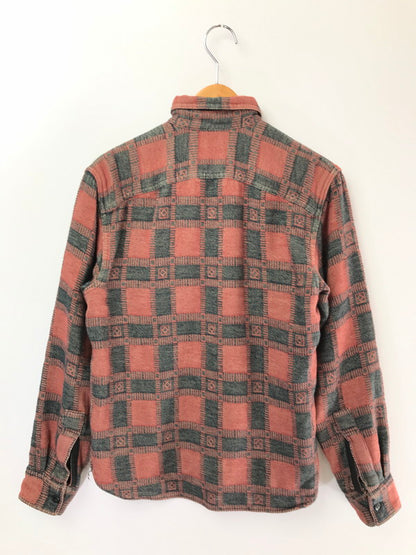 【中古品】【メンズ】 RRL ダブルアールエル PLAID JACQUARD WORK SHIRT 782841003001 ジャガード ワーク シャツ トップス 145-260801-rt-17-tagh サイズ：XS カラー：レッド/ブラック 万代Net店