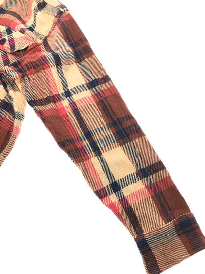 【中古品】【メンズ】 A BATHING APE ア ベイシング エイプ ELBOW PATCH FLANNEL SHIRT 1870-131-064 エルボー パッチ フランネル シャツ トップス 142-260801-rt-16-tagh サイズ：L カラー：レッド 万代Net店