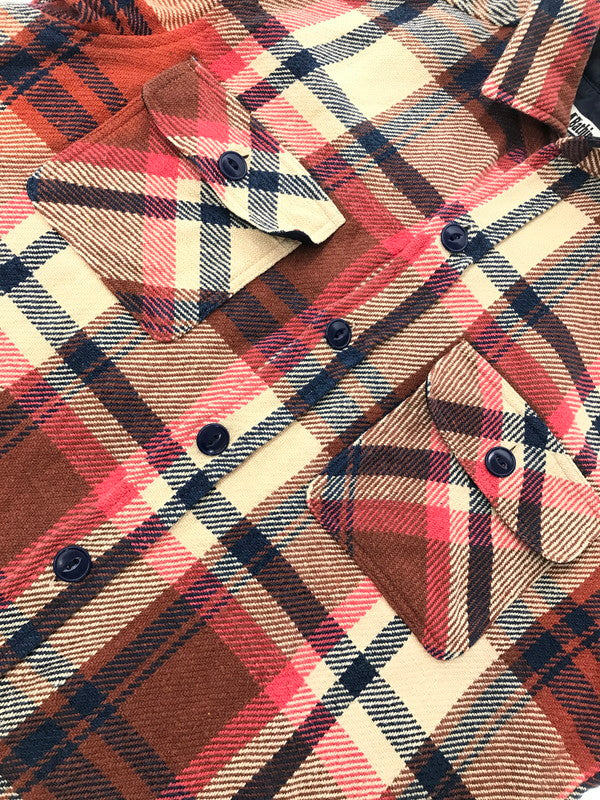 【中古品】【メンズ】 A BATHING APE ア ベイシング エイプ ELBOW PATCH FLANNEL SHIRT 1870-131-064 エルボー パッチ フランネル シャツ トップス 142-260801-rt-16-tagh サイズ：L カラー：レッド 万代Net店