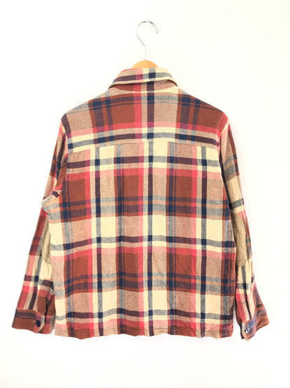 【中古品】【メンズ】 A BATHING APE ア ベイシング エイプ ELBOW PATCH FLANNEL SHIRT 1870-131-064 エルボー パッチ フランネル シャツ トップス 142-260801-rt-16-tagh サイズ：L カラー：レッド 万代Net店
