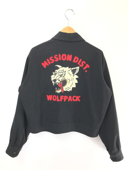 【中古品】【メンズ】 MISSION DISTRICT BY NATIVE JAPANESE ミッション ディストリクト ネイティブ ジャパニーズ WOLFPACK JACKET ウルフパック ジャケット ライトアウター 145-260801-rt-19-tagh サイズ：MEDIUM カラー：ブラック 万代Net店