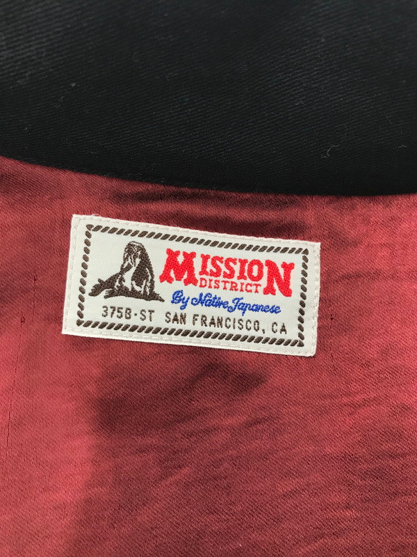 【中古品】【メンズ】 MISSION DISTRICT BY NATIVE JAPANESE ミッション ディストリクト ネイティブ ジャパニーズ WOLFPACK JACKET ウルフパック ジャケット ライトアウター 145-260801-rt-19-tagh サイズ：MEDIUM カラー：ブラック 万代Net店