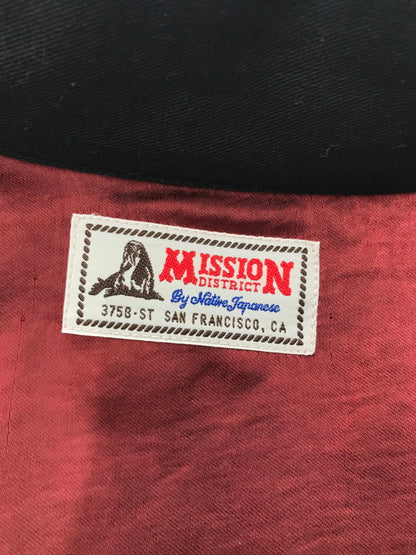 【中古品】【メンズ】 MISSION DISTRICT BY NATIVE JAPANESE ミッション ディストリクト ネイティブ ジャパニーズ WOLFPACK JACKET ウルフパック ジャケット ライトアウター 145-260801-rt-19-tagh サイズ：MEDIUM カラー：ブラック 万代Net店