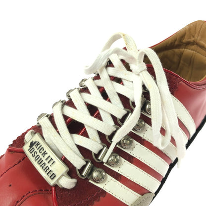 【中古品】【メンズ】 DSQUARED2 LOW CUT SNEAKER ローカット スニーカー シューズ 靴 163-260803-ki-16-tagh サイズ：41 カラー：レッド 万代Net店