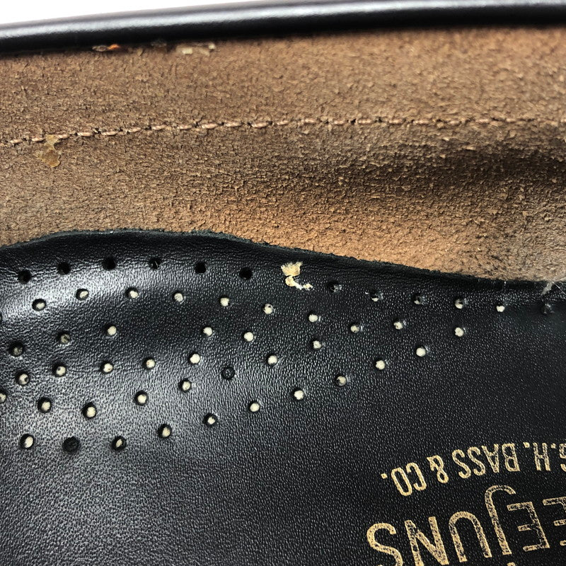 【中古品】【メンズ】 G.H.BASS&CO. WEEJUNS BLACK&LEOPARD RUG SOLE LOAFERS BA91509002 ウィージャンズ ブラックアンドレオパード ラグソールローファー 靴 164-260803-ki-19-tagh サイズ：US8.5 万代Net店