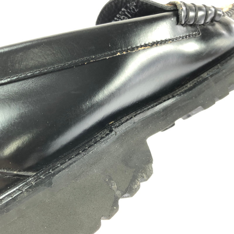 【中古品】【メンズ】 G.H.BASS&CO. WEEJUNS BLACK&LEOPARD RUG SOLE LOAFERS BA91509002 ウィージャンズ ブラックアンドレオパード ラグソールローファー 靴 164-260803-ki-19-tagh サイズ：US8.5 万代Net店