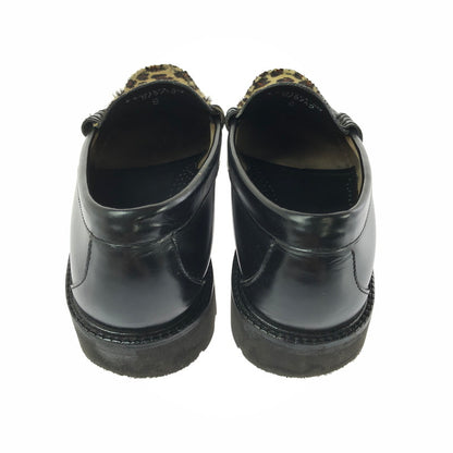 【中古品】【メンズ】 G.H.BASS&CO. WEEJUNS BLACK&LEOPARD RUG SOLE LOAFERS BA91509002 ウィージャンズ ブラックアンドレオパード ラグソールローファー 靴 164-260803-ki-19-tagh サイズ：US8.5 万代Net店