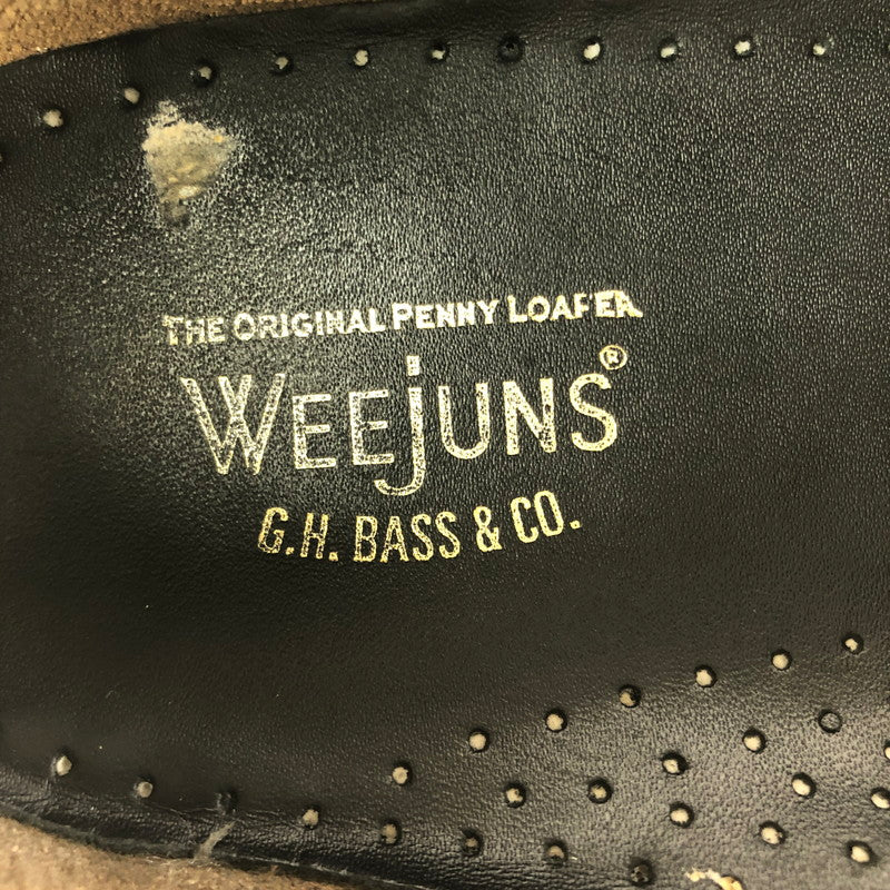 【中古品】【メンズ】 G.H.BASS&CO. WEEJUNS BLACK&LEOPARD RUG SOLE LOAFERS BA91509002 ウィージャンズ ブラックアンドレオパード ラグソールローファー 靴 164-260803-ki-19-tagh サイズ：US8.5 万代Net店