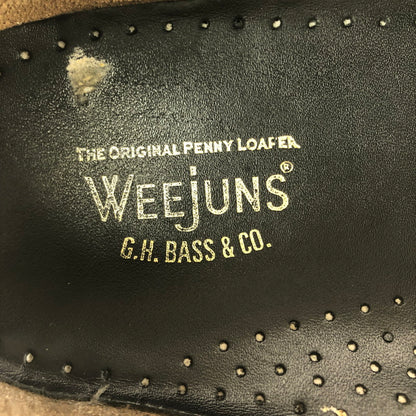 【中古品】【メンズ】 G.H.BASS&CO. WEEJUNS BLACK&LEOPARD RUG SOLE LOAFERS BA91509002 ウィージャンズ ブラックアンドレオパード ラグソールローファー 靴 164-260803-ki-19-tagh サイズ：US8.5 万代Net店
