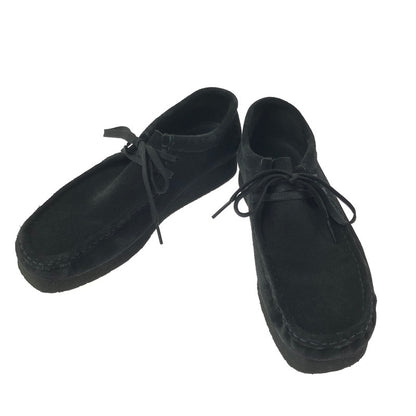 【中古品】【メンズ】 CLARKS WALLABEE BLACK SUEDE 26155519 ワラビー ブラックスエード モカシン 靴 164-260803-ki-17-tagh サイズ：26.5cm US9 カラー：ブラック 万代Net店