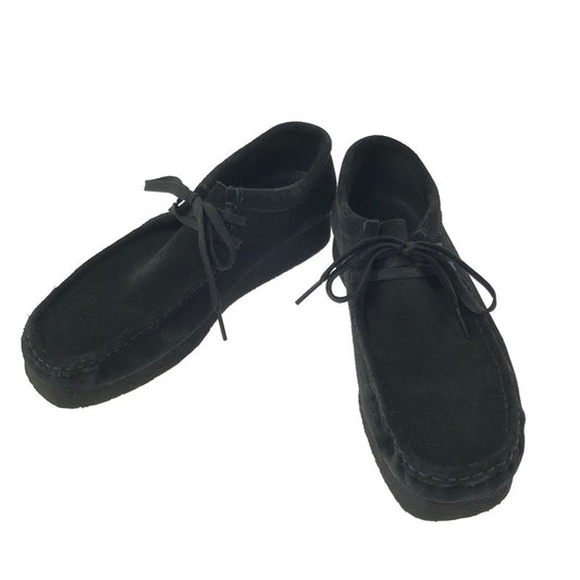 【中古品】【メンズ】 CLARKS WALLABEE BLACK SUEDE 26155519 ワラビー ブラックスエード モカシン 靴 164-260803-ki-17-tagh サイズ：26.5cm US9 カラー：ブラック 万代Net店