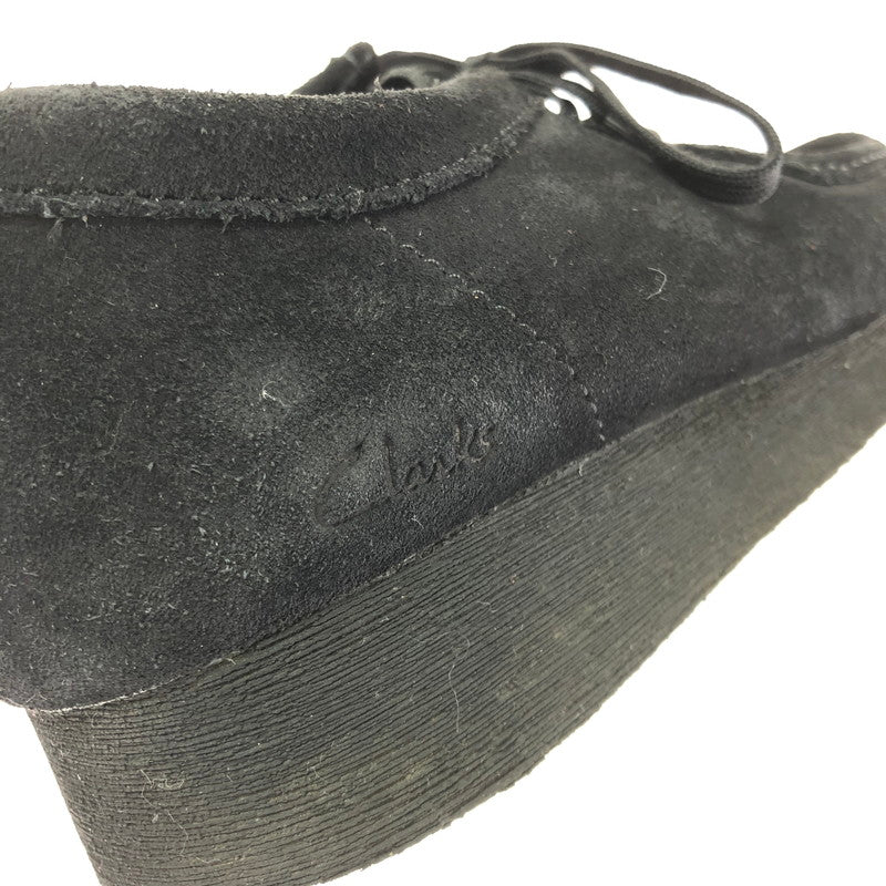 【中古品】【メンズ】 CLARKS WALLABEE BLACK SUEDE 26155519 ワラビー ブラックスエード モカシン 靴 164-260803-ki-17-tagh サイズ：26.5cm US9 カラー：ブラック 万代Net店