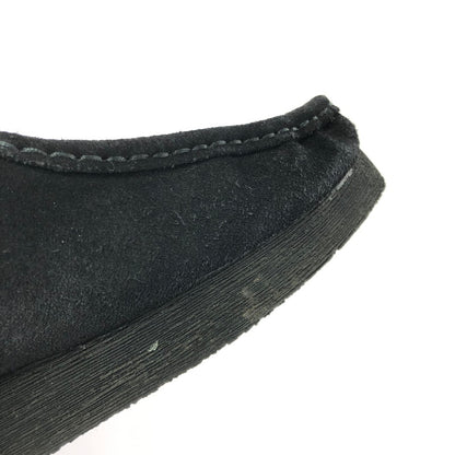 【中古品】【メンズ】 CLARKS WALLABEE BLACK SUEDE 26155519 ワラビー ブラックスエード モカシン 靴 164-260803-ki-17-tagh サイズ：26.5cm US9 カラー：ブラック 万代Net店