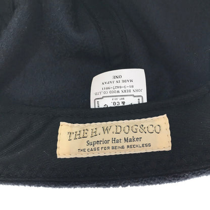 【中古品】【メンズ】 THE H.W.DOG&CO. ザ エイチ ダブリュー ドッグアンドコー D-00823 INDIANA WCAP インディアナ ワイドキャップ 帽子 185-260803-ty-08-tagh サイズ：ONE カラー：ブラック 万代Net店