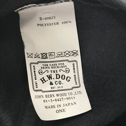 【中古品】【メンズ】 THE H.W.DOG&CO. ザ エイチ ダブリュー ドッグアンドコー D-00823 INDIANA WCAP インディアナ ワイドキャップ 帽子 185-260803-ty-08-tagh サイズ：ONE カラー：ブラック 万代Net店