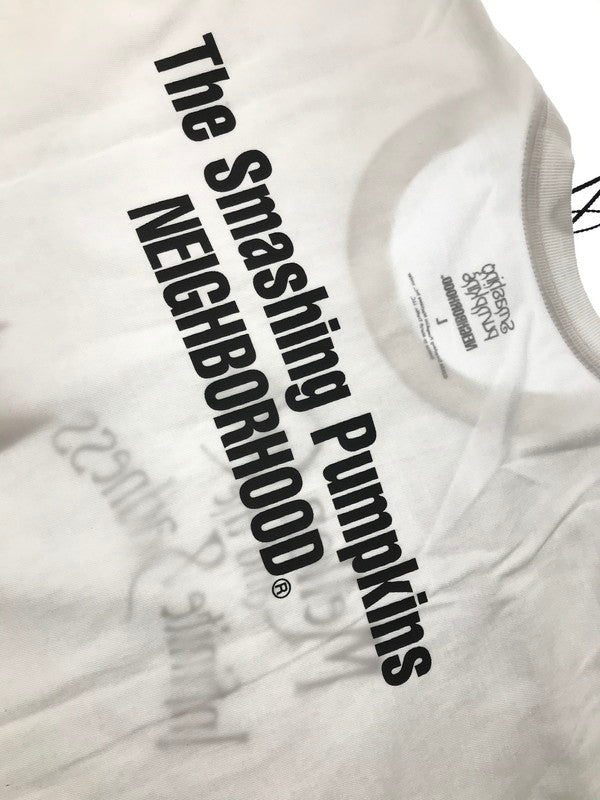 【中古美品】【メンズ】 NEIGHBORHOOD×THE SMASHING PUMPKINS ネイバーフッド×ザ スマッシング パンプキンズ 261PCNH-ST03S S/S PRINT TEE 半袖 プリント Tシャツ 142-260803-ty-09-tagh サイズ：L カラー：ホワイト 万代Net店