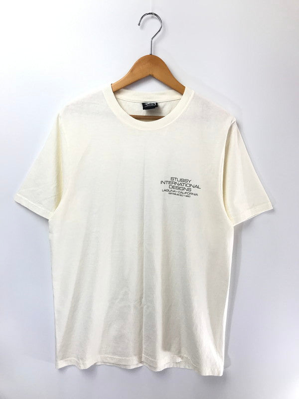 【中古品】【メンズ】 STUSSY ステューシー INTERNATIONAL DESIGN TEE NATURAL インターナショナル デザイン Tシャツ トップス 142-260801-rt-11-tagh サイズ：S カラー：ナチュラル 万代Net店
