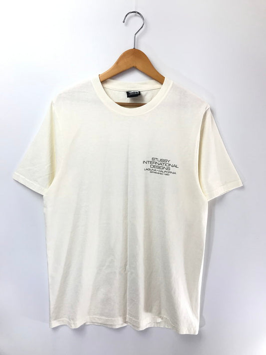 【中古品】【メンズ】 STUSSY ステューシー INTERNATIONAL DESIGN TEE NATURAL インターナショナル デザイン Tシャツ トップス 142-260801-rt-11-tagh サイズ：S カラー：ナチュラル 万代Net店