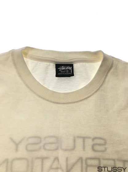 【中古品】【メンズ】 STUSSY ステューシー INTERNATIONAL DESIGN TEE NATURAL インターナショナル デザイン Tシャツ トップス 142-260801-rt-11-tagh サイズ：S カラー：ナチュラル 万代Net店